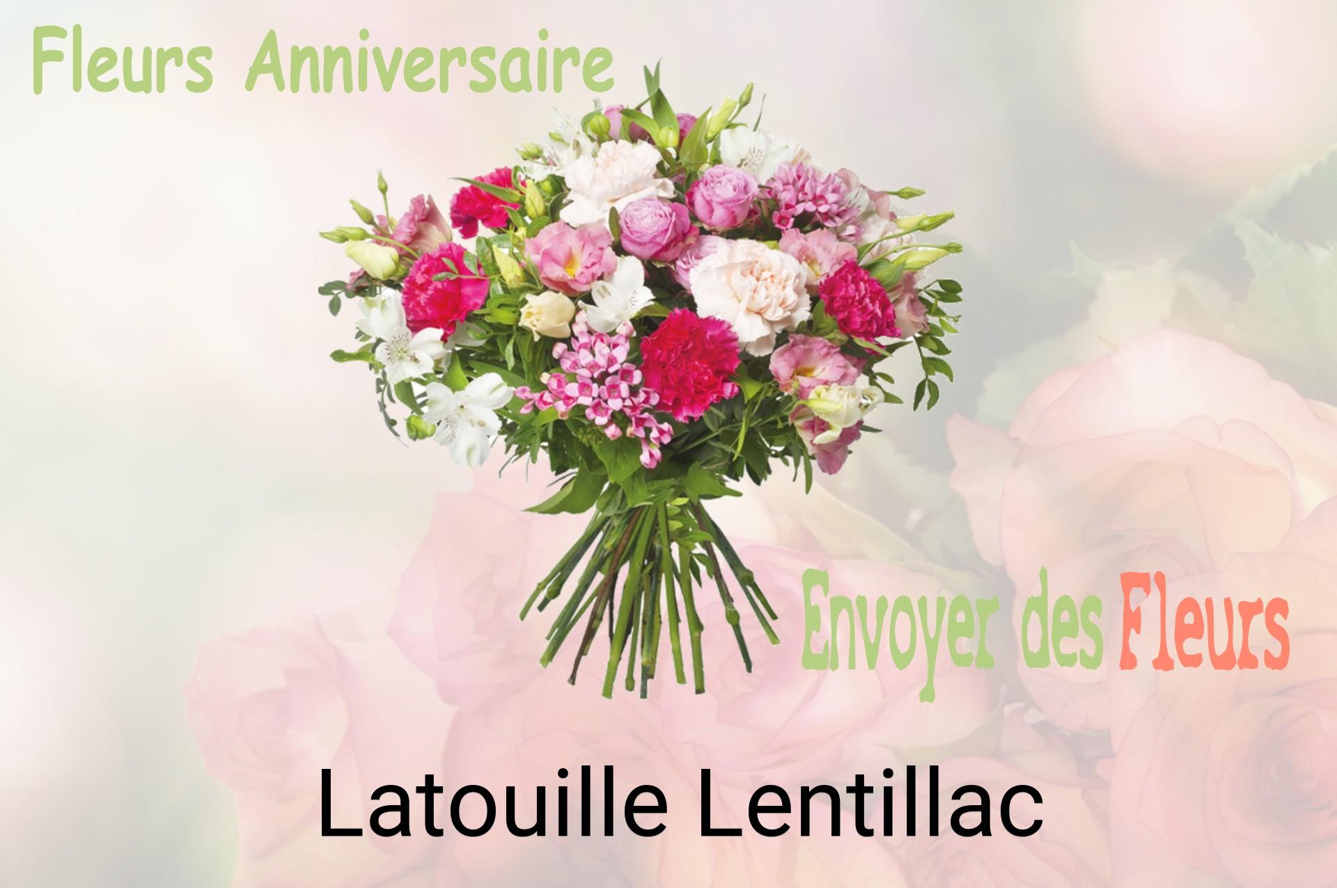 Bouquet de fleurs d’anniversaire livré à Latouille-Lentillac